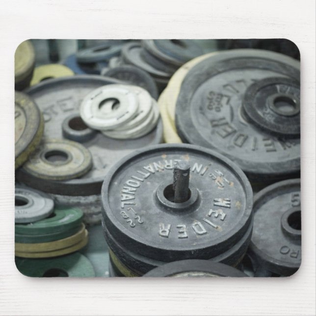 Metal weights scattered around mousepad (Front)