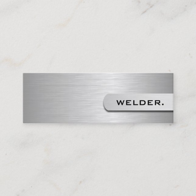 Metal Welder Business Cards (Front)
