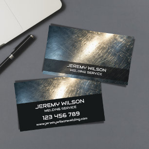 Metal Welder Construction Repair Handyman Business Card