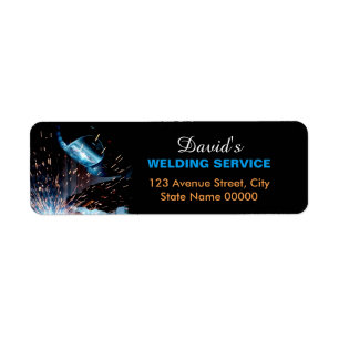 Metal Welding Fabrication Address Label