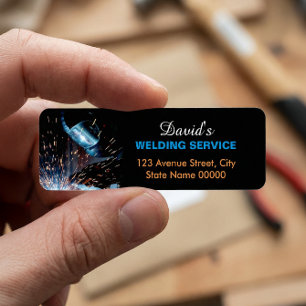 Metal Welding Fabrication Address Label