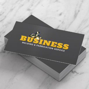 Metal Welding & Fabrication Service Welder Business Card