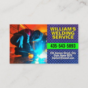 Metal Work Services   Metal Fabrication & Welding Business Card