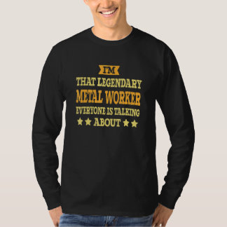 Metal Worker Job Title Employee Funny Worker Metal T-Shirt