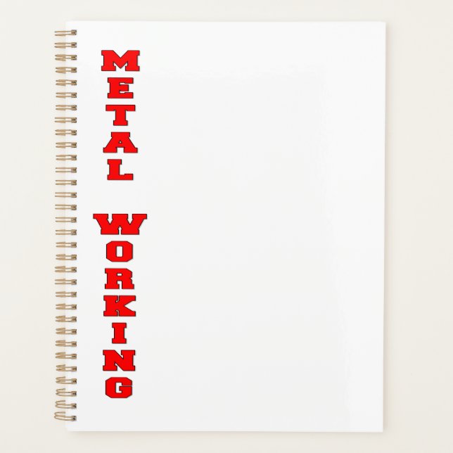 Metal Working Planner (Front)