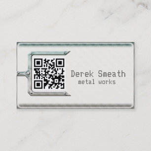 Metal works card QR code