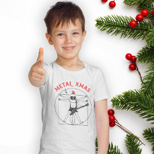 🎵🎸🎄Metal Xmas (Vitruvian guitarist) Baby Bod T-Shirt