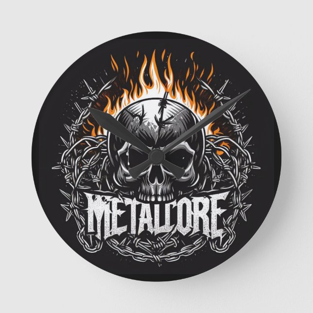 Metalcore Round Clock (Front)