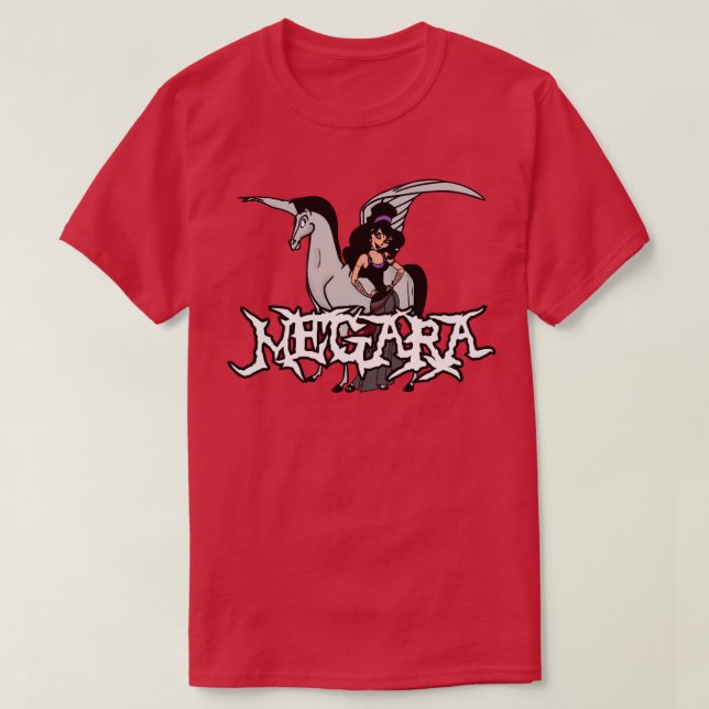 Metalhead Megara  God Of War  T-Shirt (Design Front)
