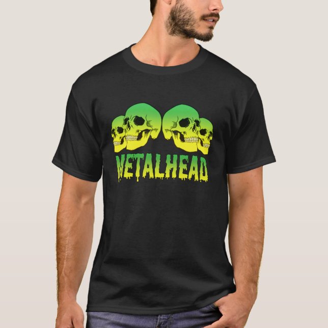 MetalHead Skulls Logo T-Shirt (Front)
