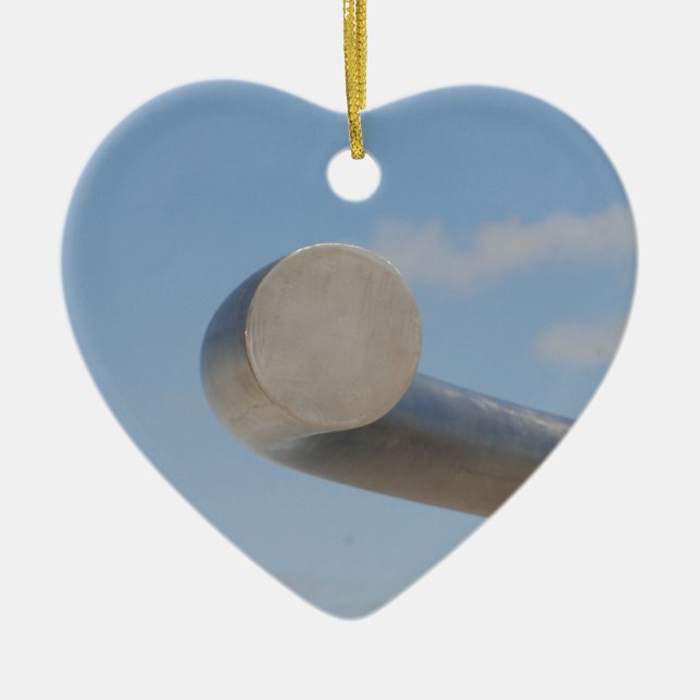 Metalic Blue Skies Ceramic Tree Decoration (Front)