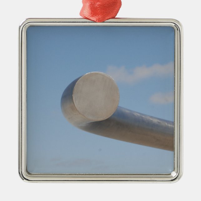 Metalic Blue Skies Metal Tree Decoration (Front)