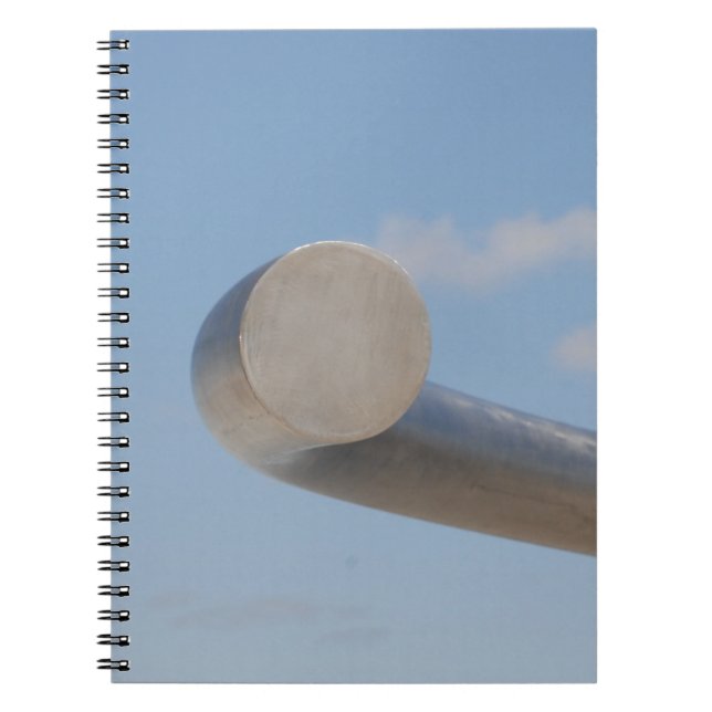 Metalic Blue Skies Notebook (Front)