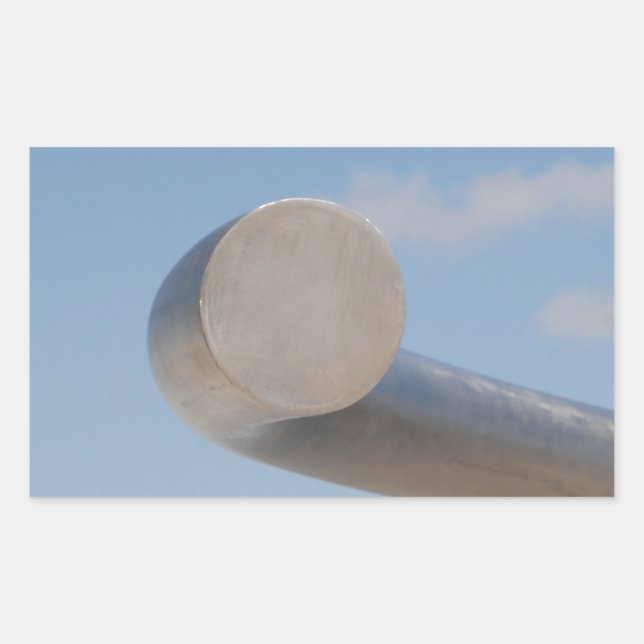 Metalic Blue Skies Rectangular Sticker (Front)