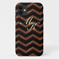 Metalic Bronze Zig Zag Pattern