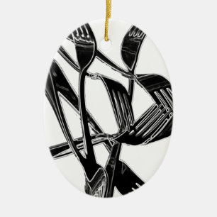 Metalic Ceramic Tree Decoration