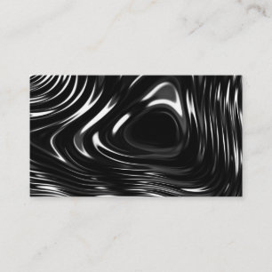 Metalic Liquid in Black and White Business Card