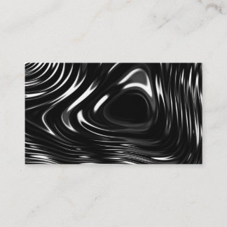 Metalic Liquid in Black and White Business Card
