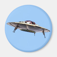 Metalic UFO Magnet