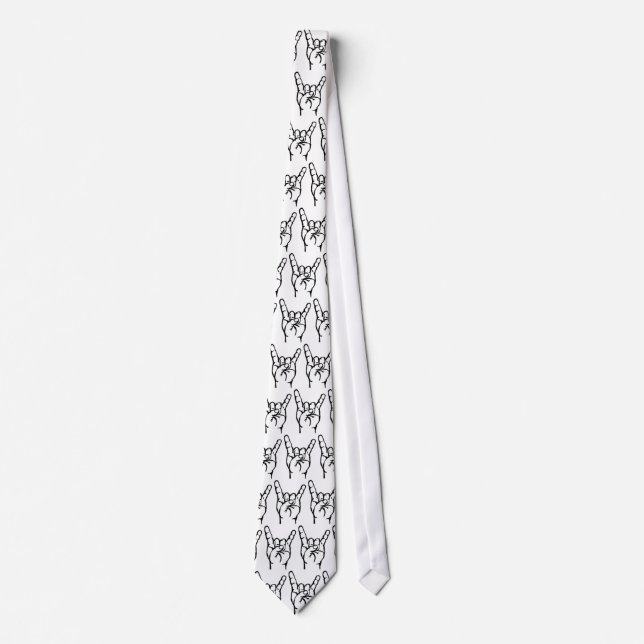 Metalkat Horns Tie (Front)