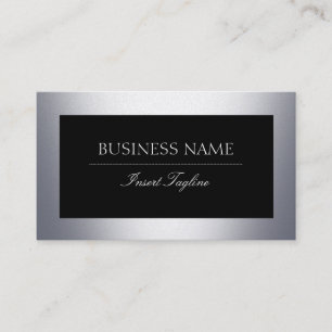 Metall Black Business Card