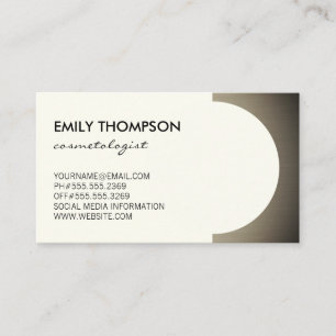 Metallic Accent (off yellow) Appointment Card
