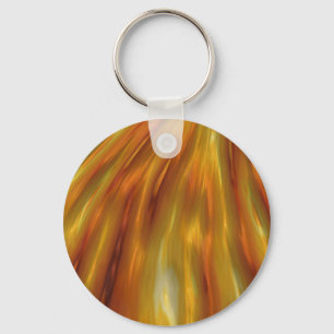Metallic Amber Waves Of Grain Key Ring