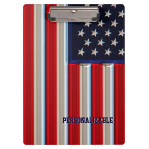 Metallic American Flag Clipboard