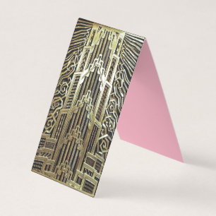 Metallic art nouveau design, vintage,elegant,chic, business card