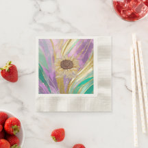 Metallic Art Sunflower Paper Coined Cocktail