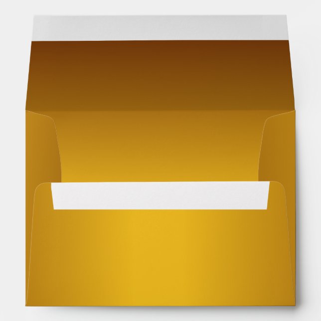 Metallic Autumn Gold 5 x 7 Invitation Envelope (Back (Bottom))