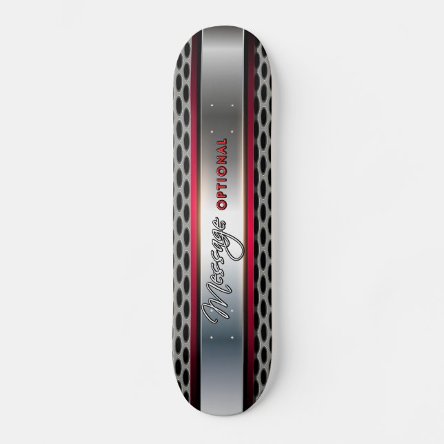Metallic Background Art 5A Skateboard (Front)