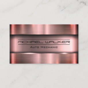 Metallic Background   Industrial Business Card