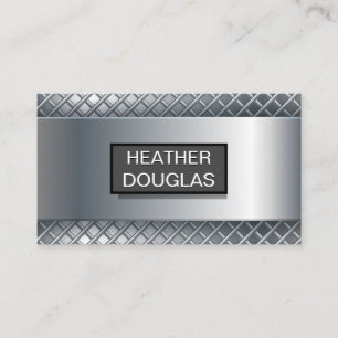 Metallic Background Metal Abstract Pattern Business Card