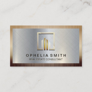 Metallic Background   Metal Border Business Card
