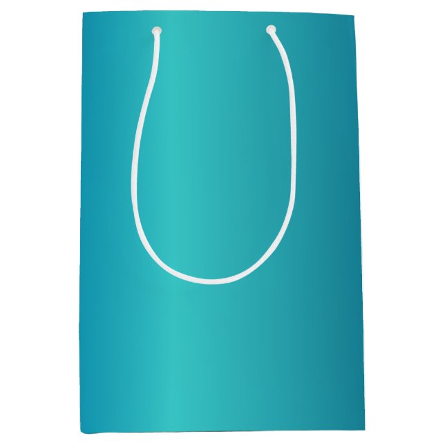 Metallic Blue Medium Gift Bag (Front)