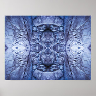 Metallic Blue Poster