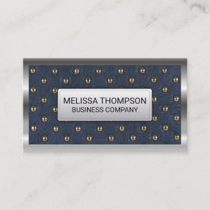 Metallic Border   Luxury Upholstery Business Card