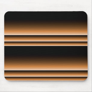 Metallic Bronze Copper Brown Ombre Stripes Mouse Mat