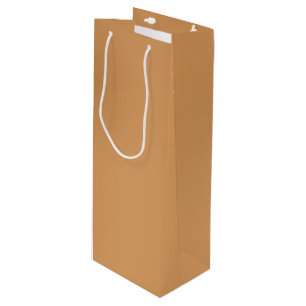 Metallic Bronze Wine Gift Bag