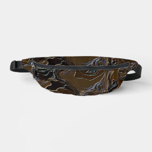 Metallic Brown Camouflage Bum Bags