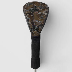 Metallic Brown Camouflage Golf Head Cover