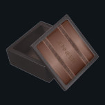 Metallic Brown Design Brushed Metal Gift Box<br><div class="desc">Elegant metallic brown monochromatic design brushed aluminium look. Design is available on other products and can be requested on any product we offer at Zazzle. This is not a metal but image that looks metallic.</div>