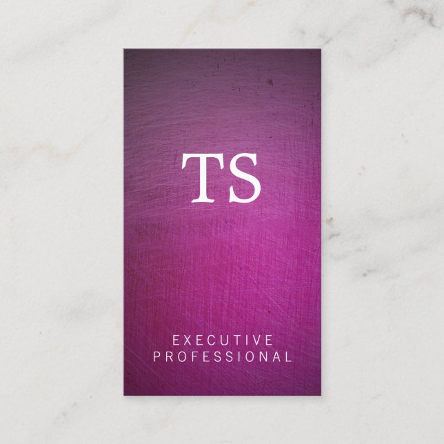 Metallic Brushed (glamour) Business Card (Front)