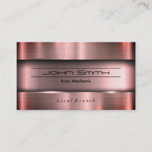 Metallic Brushed Industrial Business Card