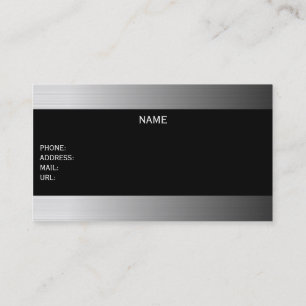 metallic businesscard business card