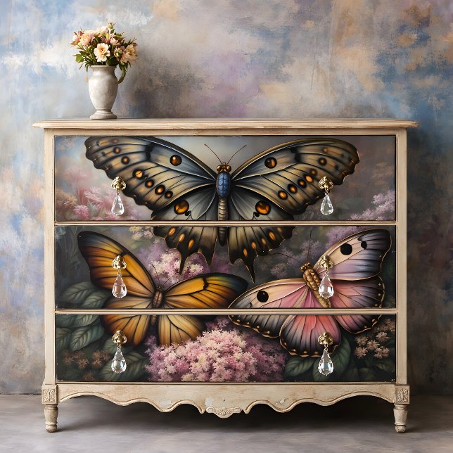 Metallic Butterflies Decoupage Tissue Paper (Metallic Butterflies Decoupage Tissue Paper)