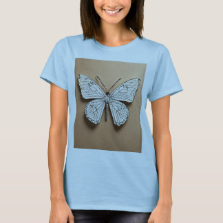 Metallic Butterfly Elegance T-Shirt. T-Shirt