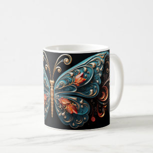 Metallic Butterfly Mug