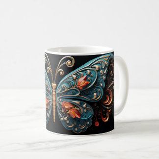 Metallic Butterfly Mug